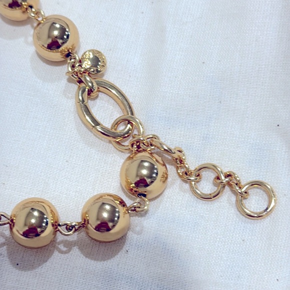 Jcrew Pearl and Metallic Ball Necklace NWOT - Picture 5 of 6